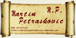 Martin Petrašković vizit kartica